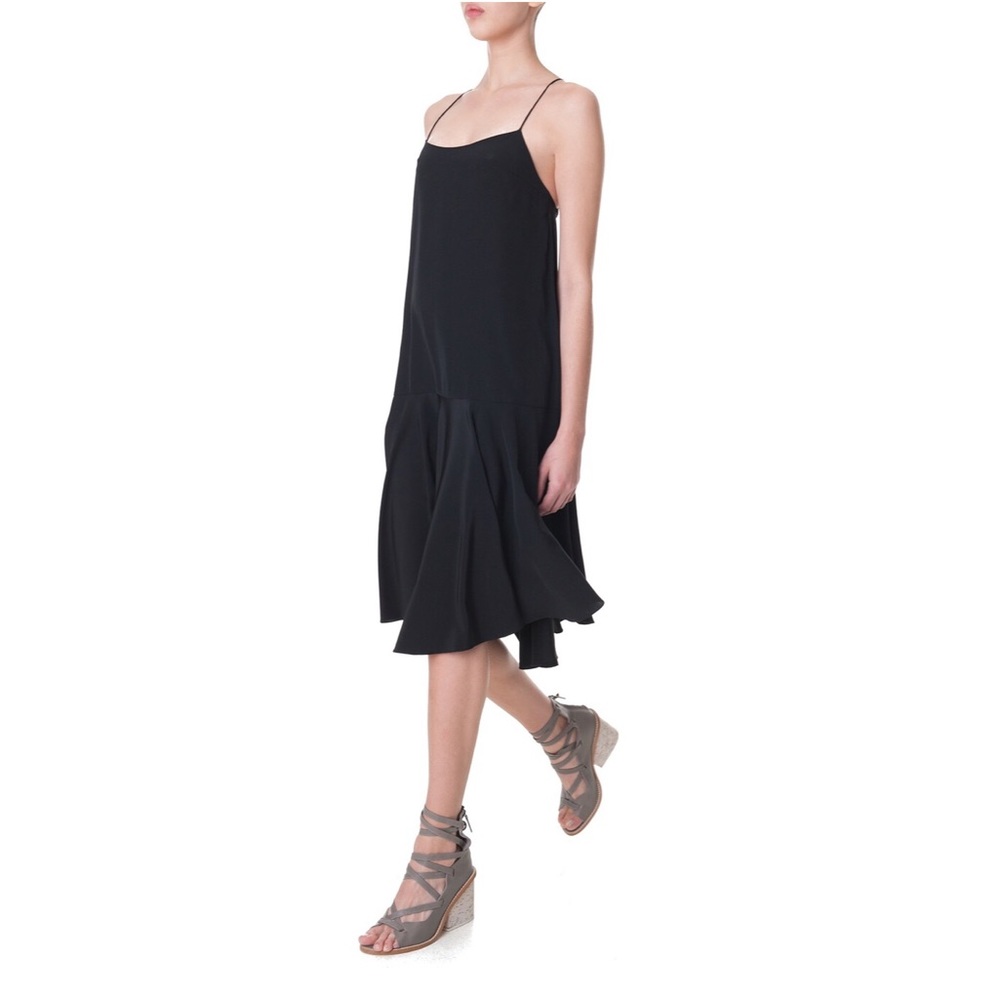 Tibi 100% Silk Tie-Back Cami Dress in Black. NWOT - Picture 3 of 6